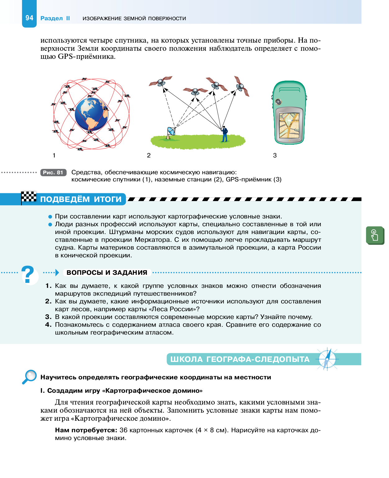 19. Географические карты и навигация в жизни человека